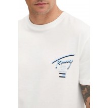 TOMMY JEANS REG SIGNATURE CITY TEE T-SHIRT ΜΠΛΟΥΖΑ ΑΝΔΡΙΚΗ OFF WHITE