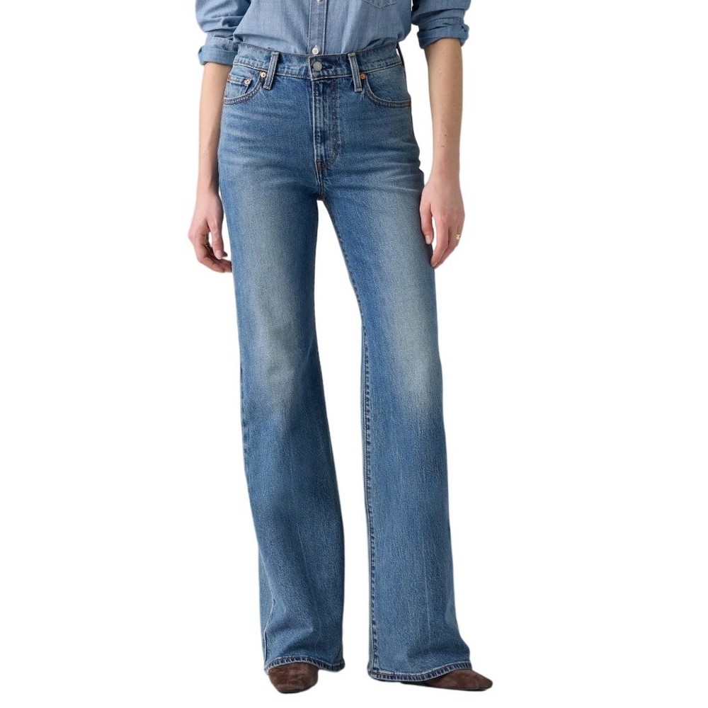 LEVIS RIBCAGE FLARE H226 WORN IN ΠΑΝΤΕΛΟΝΙ ΤΖΙΝ ΓΥΝΑΙΚΕΙΟ BLUΕ DENIM