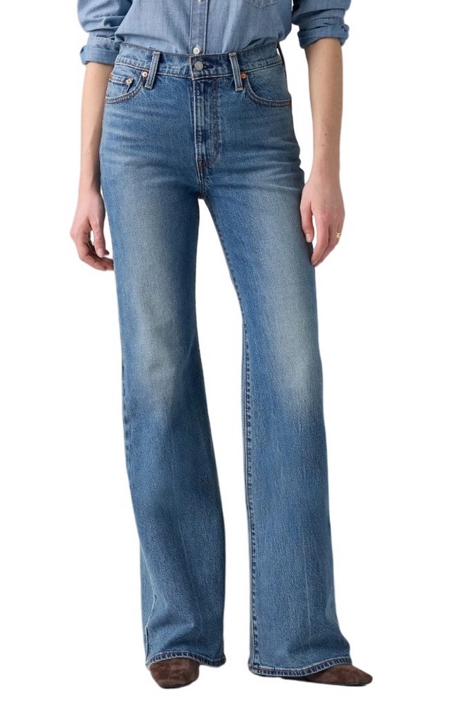LEVIS RIBCAGE FLARE H226 WORN IN ΠΑΝΤΕΛΟΝΙ ΤΖΙΝ ΓΥΝΑΙΚΕΙΟ BLUΕ DENIM