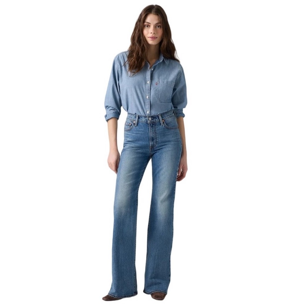 LEVIS RIBCAGE FLARE H226 WORN IN ΠΑΝΤΕΛΟΝΙ ΤΖΙΝ ΓΥΝΑΙΚΕΙΟ BLUΕ DENIM