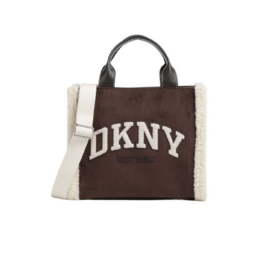 DKNY HADLEE MD TOTE HANDBAG ΤΣΑΝΤΑ ΓΥΝΑΙΚΕΙΑ COFFEE