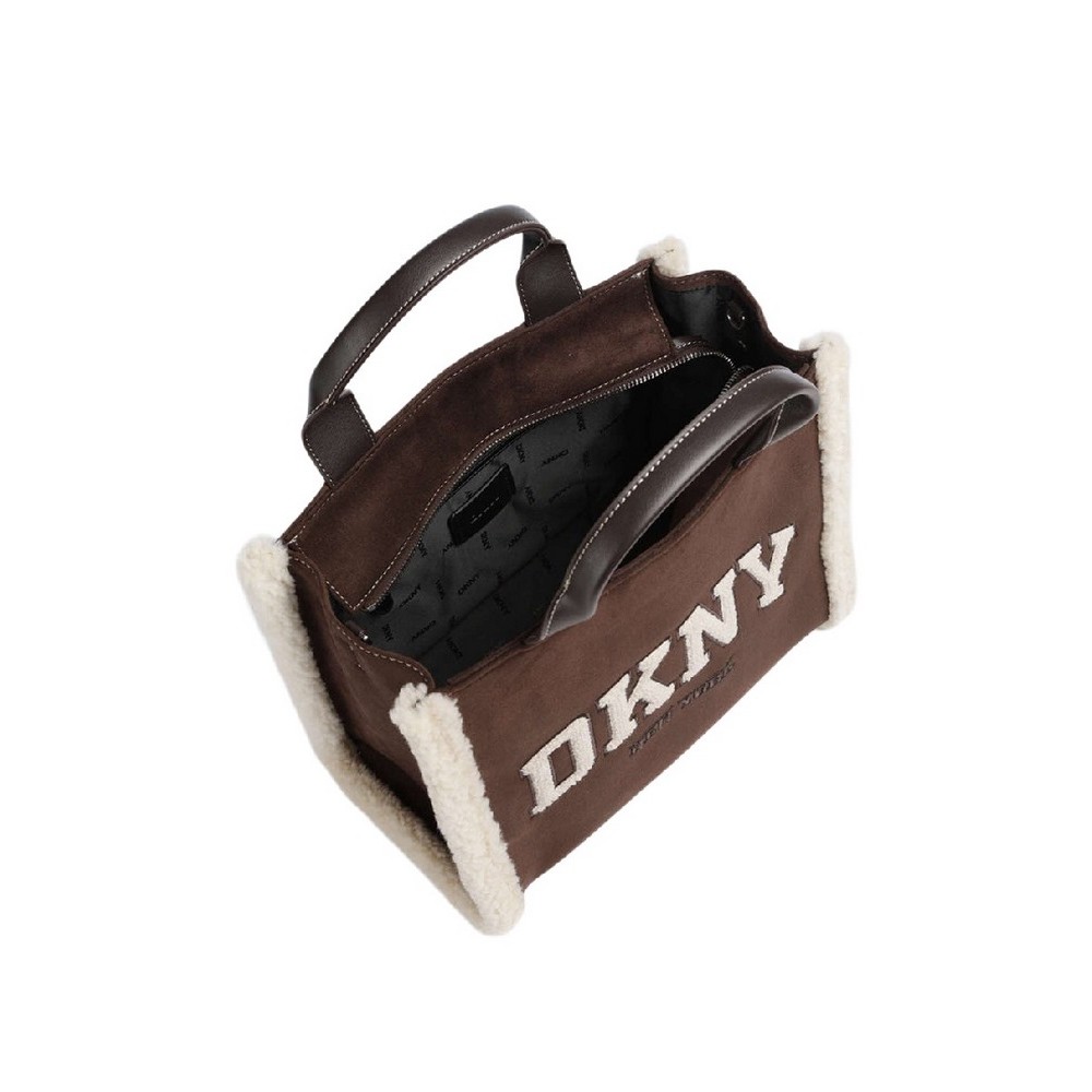 DKNY HADLEE MD TOTE HANDBAG ΤΣΑΝΤΑ ΓΥΝΑΙΚΕΙΑ COFFEE