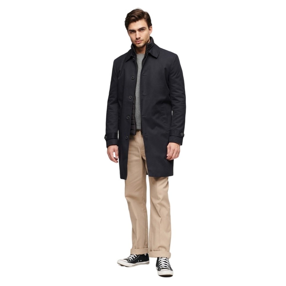 SUPERDRY CAR COAT ΠΑΛΤΟ ΑΝΔΡΙΚΟ NAVY