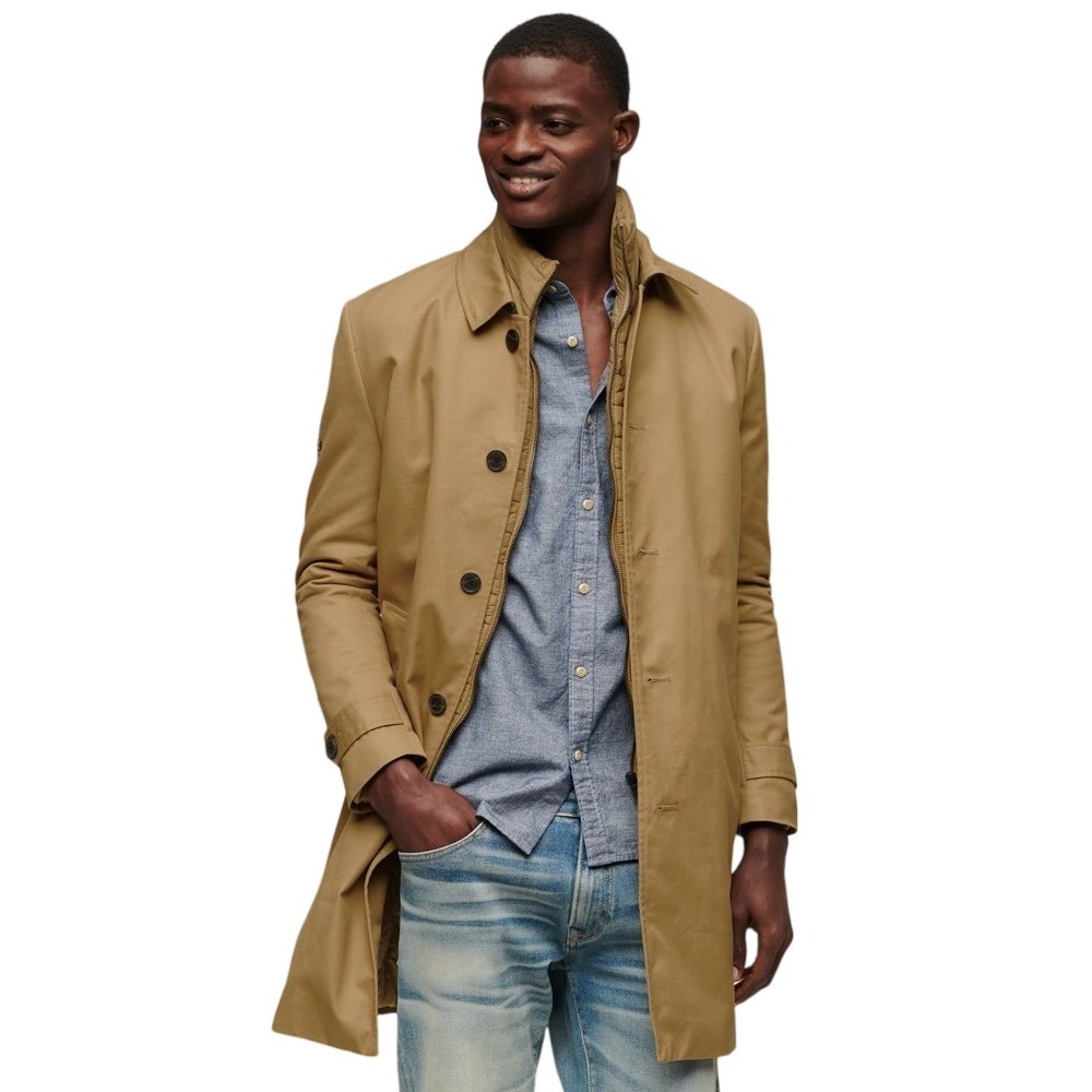 SUPERDRY CAR COAT ΠΑΛΤΟ ΑΝΔΡΙΚΟ BEIGE
