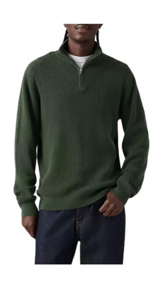 LEVIS LIGHTWEIGHT HM QUARTER ZIP ΜΠΛΟΥΖΑ ΠΛΕΚΤΗ ΑΝΔΡΙΚΗ DARK GREEN