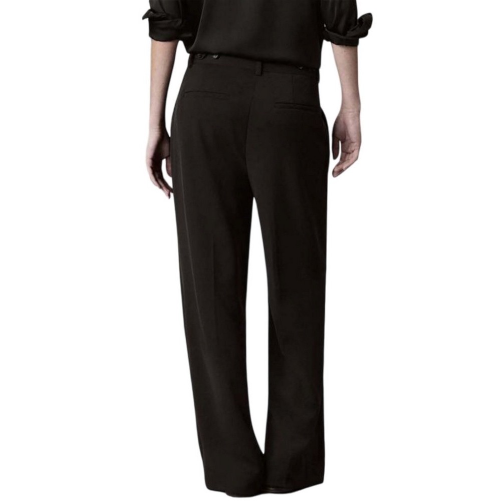 CALVIN KLEIN JEANS CLEAN POLY TWILL WIDE LEG PANT ΠΑΝΤΕΛΟΝΙ ΓΥΝΑΙΚΕΙΟ BLACK