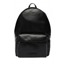 CALVIN KLEIN EMBLEM AOP COATED BACKPACK ΤΣΑΝΤΑ ΑΝΔΡΙΚΗ BLACK