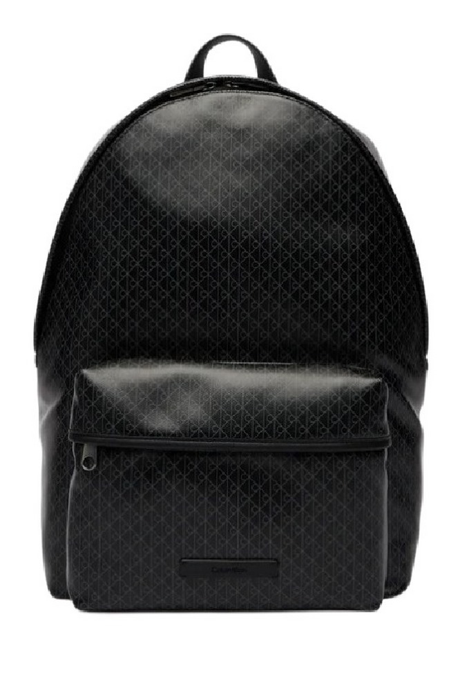 CALVIN KLEIN EMBLEM AOP COATED BACKPACK ΤΣΑΝΤΑ ΑΝΔΡΙΚΗ BLACK