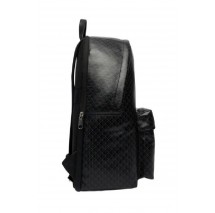 CALVIN KLEIN EMBLEM AOP COATED BACKPACK ΤΣΑΝΤΑ ΑΝΔΡΙΚΗ BLACK