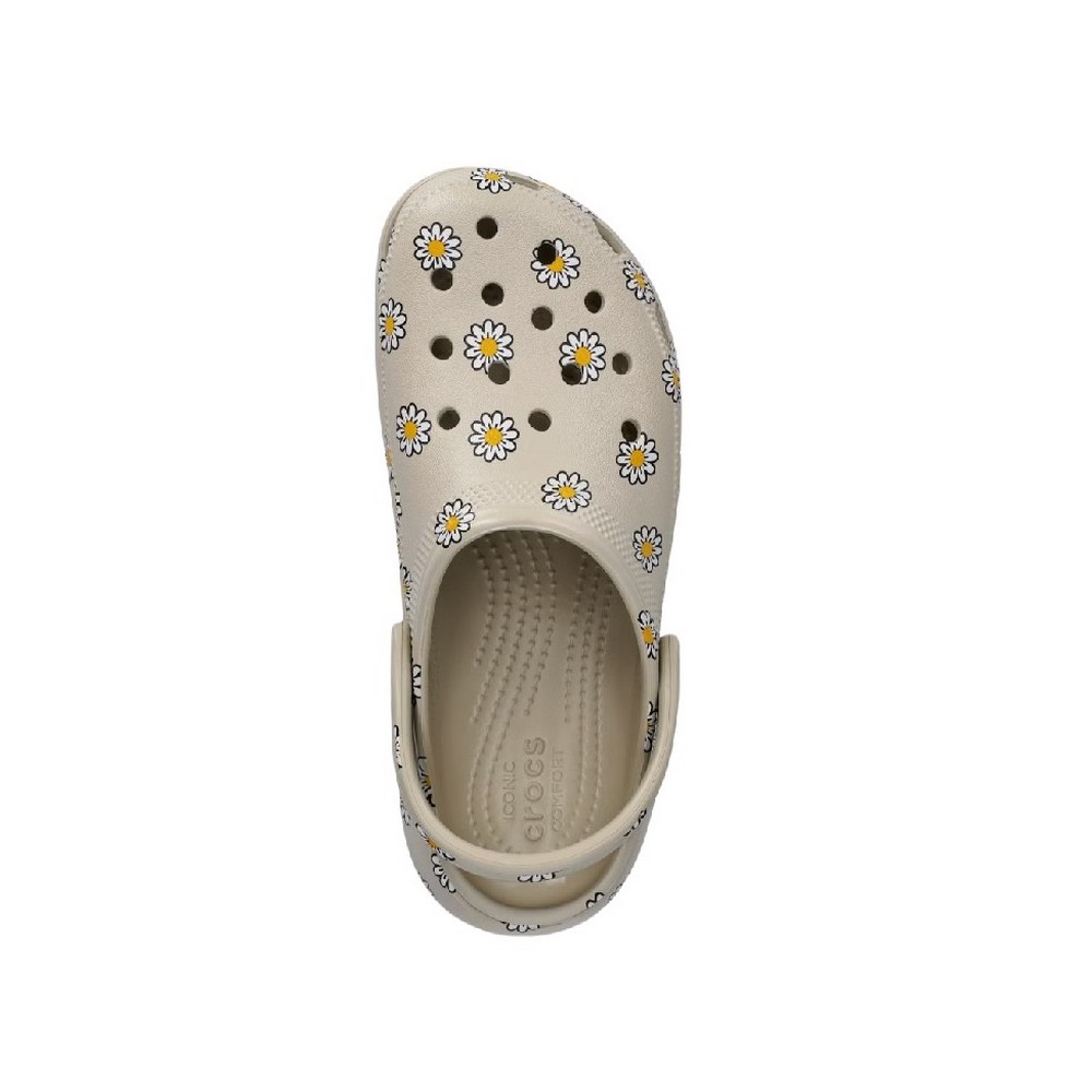 CROCS CLASSIC PLATFORM FLORAL CLOG 212668 ΠΕΔΙΛΟ ΓΥΝΑΙΚΕΙΟ FLORAL