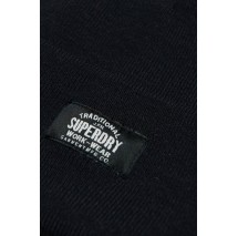 SUPERDRY D3 SDRY CLASSIC KNITTED BEANIE HAT UNISEX ΣΚΟΥΦΟΣ ΑΝΔΡΙΚΟΣ BLACK