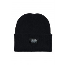 SUPERDRY D3 SDRY CLASSIC KNITTED BEANIE HAT UNISEX ΣΚΟΥΦΟΣ ΑΝΔΡΙΚΟΣ BLACK