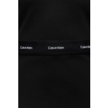 CALVIN KLEIN JEANS SENSUAL CUT OUT LOGO WB RIB ΦΟΡΕΜΑ ΜΑΚΡΥΜΑΝΙΚΟ ΓΥΝΑΙΚΕΙΟ BLACK