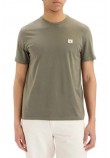 CALVIN KLEIN JEANS BADGE 30S JERSEY CLASSIC T-SHIRT ΜΠΛΟΥΖΑ ΑΝΔΡΙΚΗ OLIVE
