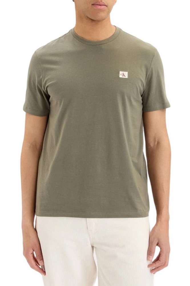 CALVIN KLEIN JEANS BADGE 30S JERSEY CLASSIC T-SHIRT ΜΠΛΟΥΖΑ ΑΝΔΡΙΚΗ OLIVE