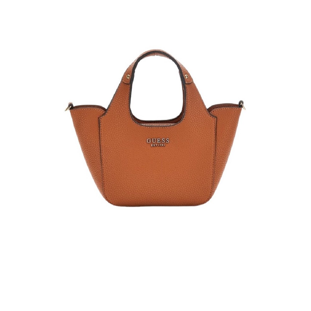 GUESS CALISTA 2 IN 1 MINI TOTE ΤΣΑΝΤΑ ΓΥΝΑΙΚΕΙΑ CARAMEL