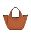 GUESS CALISTA 2 IN 1 MINI TOTE ΤΣΑΝΤΑ ΓΥΝΑΙΚΕΙΑ CARAMEL
