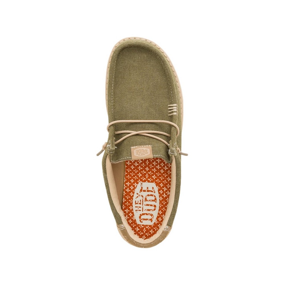 HEY DUDE WALLY WORKWEAR ΠΑΠΟΥΤΣΙ ΑΝΔΡΙΚΟ OLIVE
