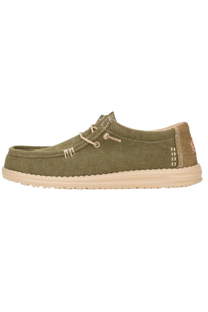 HEY DUDE WALLY WORKWEAR ΠΑΠΟΥΤΣΙ ΑΝΔΡΙΚΟ OLIVE