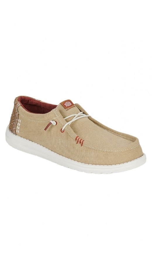 HEY DUDE WALLY WORKWEAR ΠΑΠΟΥΤΣΙ ΑΝΔΡΙΚΟ BEIGE