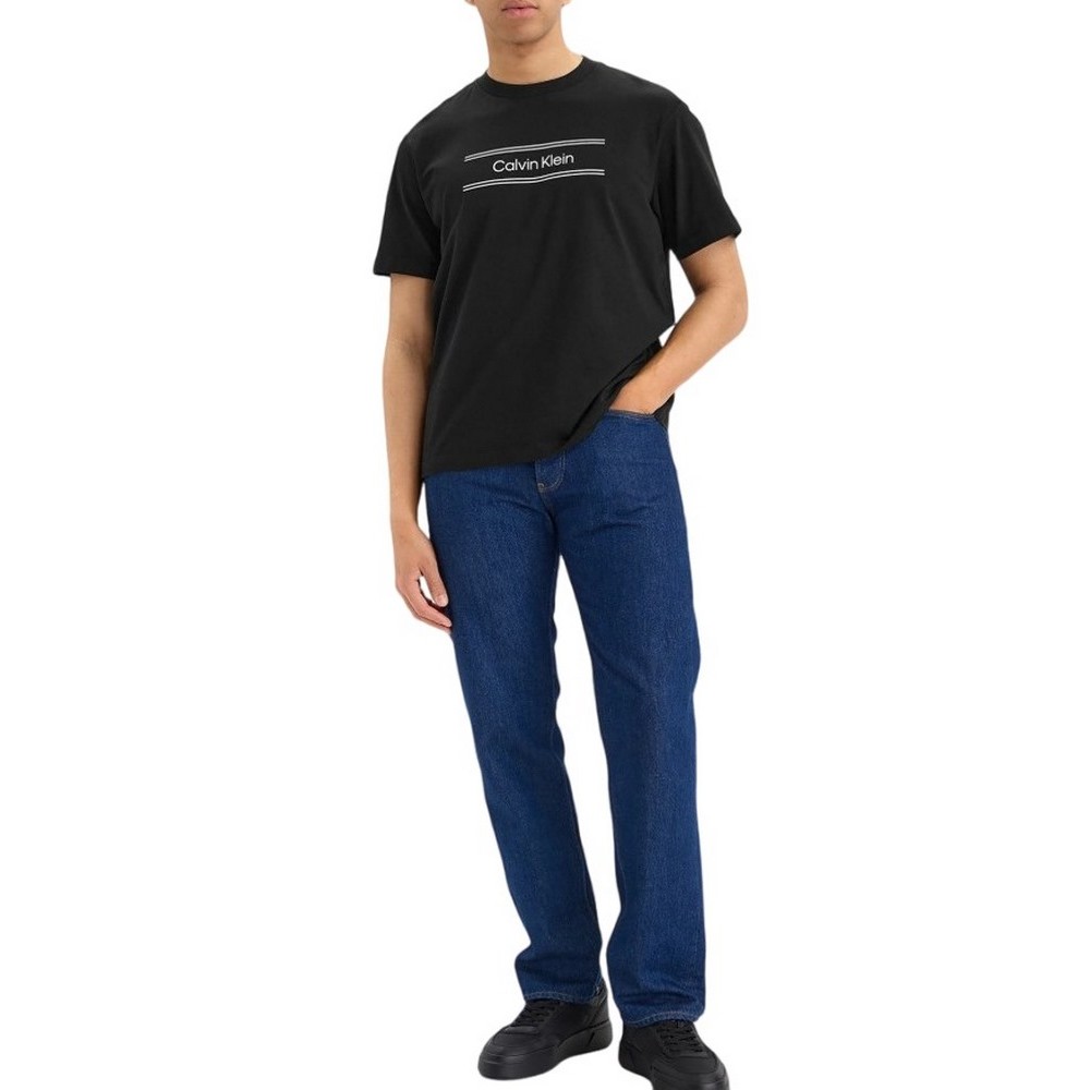 CALVIN KLEIN 20s EU SPW STNDRD GRAPHIC T-SHIRT ΜΠΛΟΥΖΑ ΑΝΔΡΙΚΗ BLACK