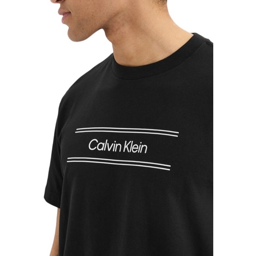 CALVIN KLEIN 20s EU SPW STNDRD GRAPHIC T-SHIRT ΜΠΛΟΥΖΑ ΑΝΔΡΙΚΗ BLACK