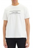 CALVIN KLEIN 20s EU SPW STNDRD GRAPHIC T-SHIRT ΜΠΛΟΥΖΑ ΑΝΔΡΙΚΗ BRIGHT WHITE