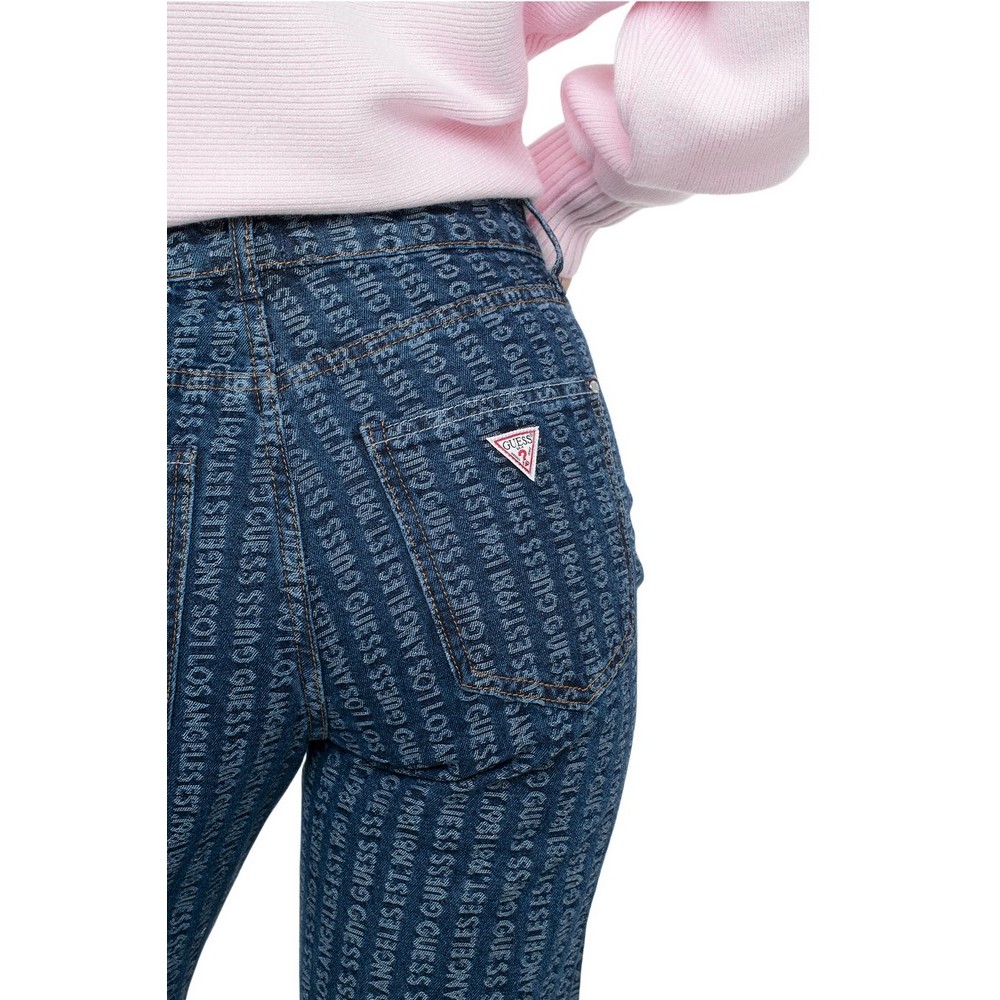 GUESS WIDE LEG ΠΑΝΤΕΛΟΝΙ ΓΥΝΑΙΚΕΙΟ INDIGO