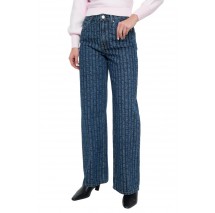 GUESS WIDE LEG ΠΑΝΤΕΛΟΝΙ ΓΥΝΑΙΚΕΙΟ INDIGO