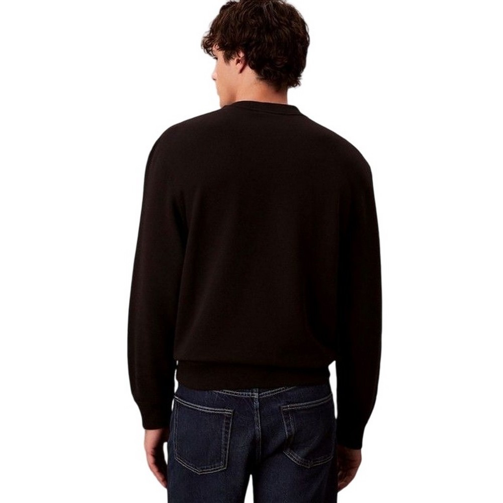 CALVIN KLEIN JEANS CL 350TERRY MONGRM CN SWTSHRT ΜΠΛΟΥΖΑ ΦΟΥΤΕΡ ΑΝΔΡΙΚΗ BLACK