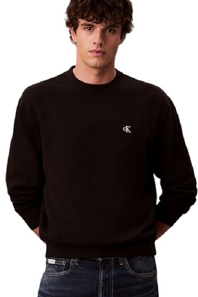 CALVIN KLEIN JEANS CL 350TERRY MONGRM CN SWTSHRT ΜΠΛΟΥΖΑ ΦΟΥΤΕΡ ΑΝΔΡΙΚΗ BLACK