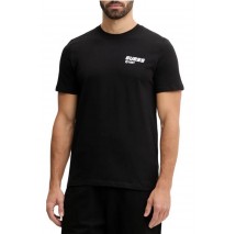 GUESS LAURO CN T-SHIRT ΜΠΛΟΥΖΑ ΑΝΔΡΙΚΗ BLACK