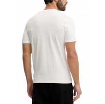 GUESS LAURO CN T-SHIRT ΜΠΛΟΥΖΑ ΑΝΔΡΙΚΗ WHITE