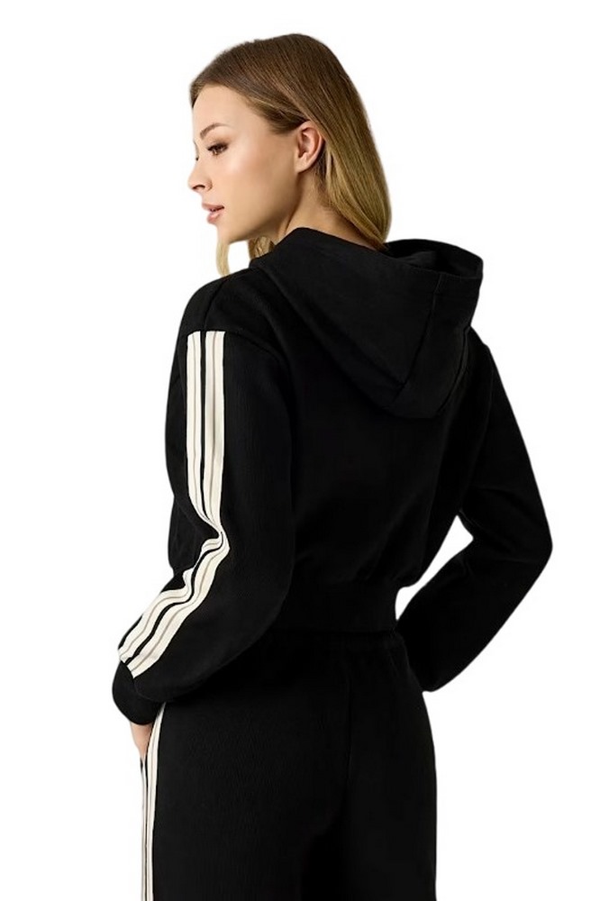 GUESS OCTAVIA HIGH NECK FULL-ZIP SWE ΖΑΚΕΤΑ ΦΟΥΤΕΡ ΓΥΝΑΙΚΕΙΑ BLACK