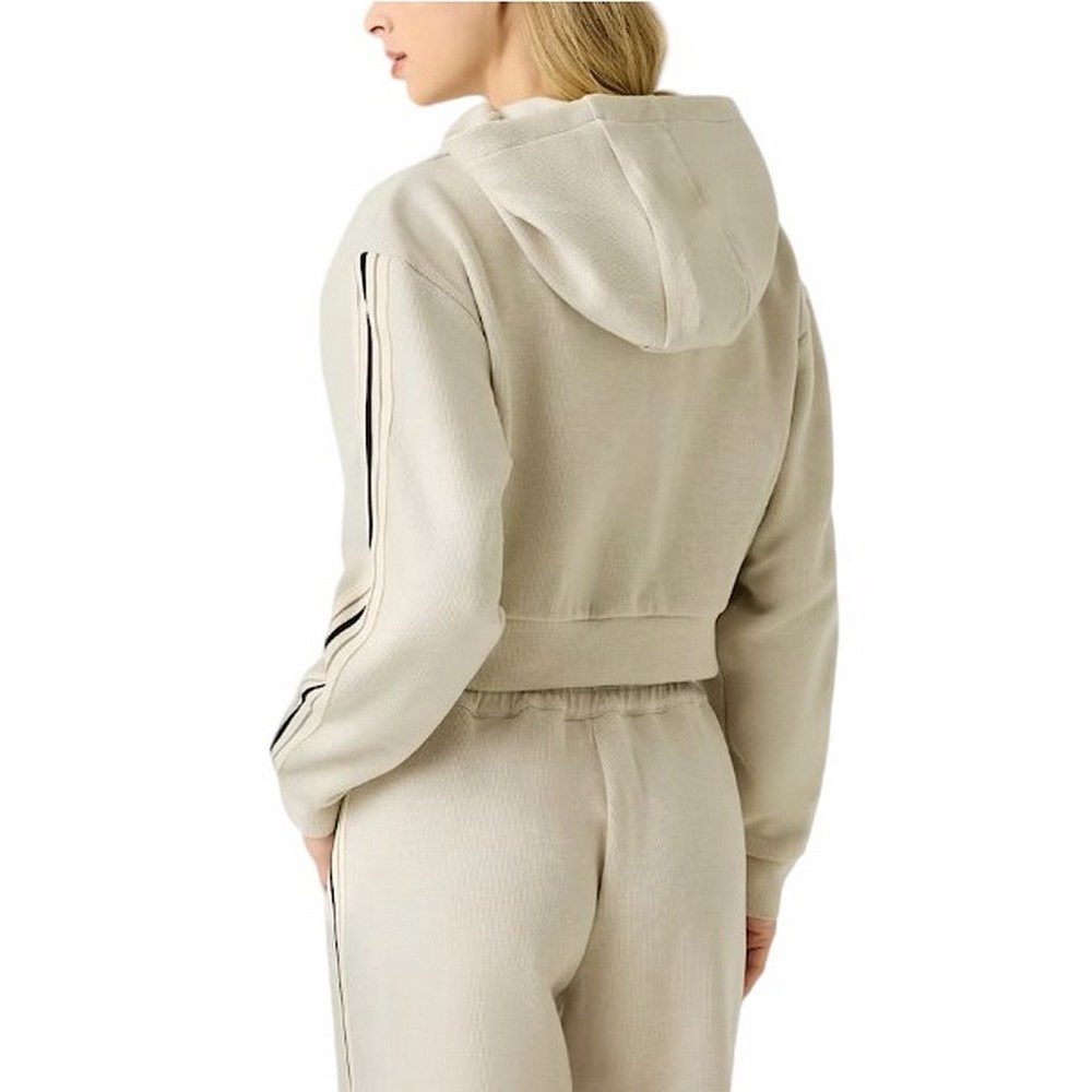 GUESS OCTAVIA HIGH NECK FULL-ZIP SWE ΖΑΚΕΤΑ ΦΟΥΤΕΡ ΓΥΝΑΙΚΕΙΑ BEIGE