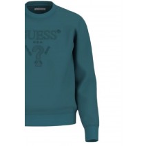 GUESS CN BASIC LOGO SWEATSHIRT ΜΠΛΟΥΖΑ ΦΟΥΤΕΡ ΑΝΔΡΙΚΗ GREEN