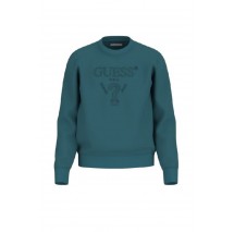 GUESS CN BASIC LOGO SWEATSHIRT ΜΠΛΟΥΖΑ ΦΟΥΤΕΡ ΑΝΔΡΙΚΗ GREEN