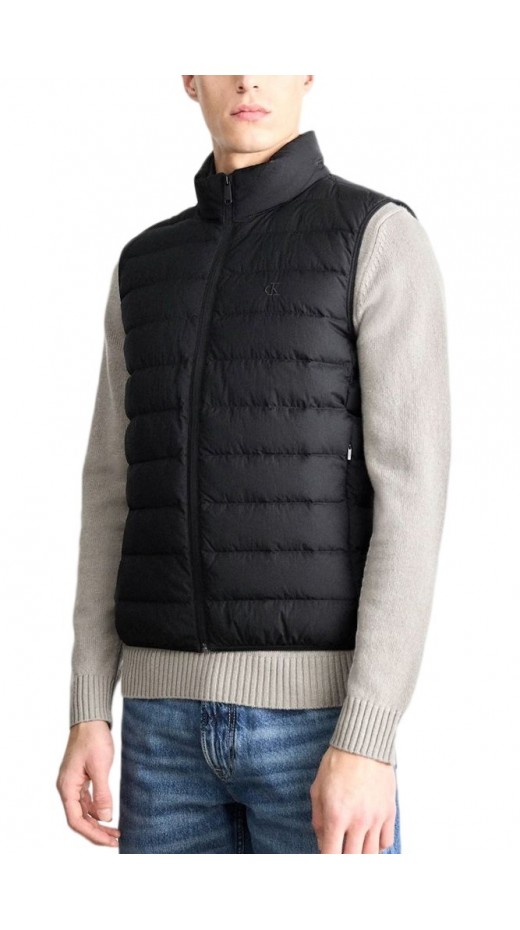 CALVIN KLEIN JEANS SVLSS ULTRALIGHT NYLON QUITLED VEST ΑΜΑΝΙΚΟ ΜΠΟΥΦΑΝ ΑΝΔΡΙΚΟ BLACK
