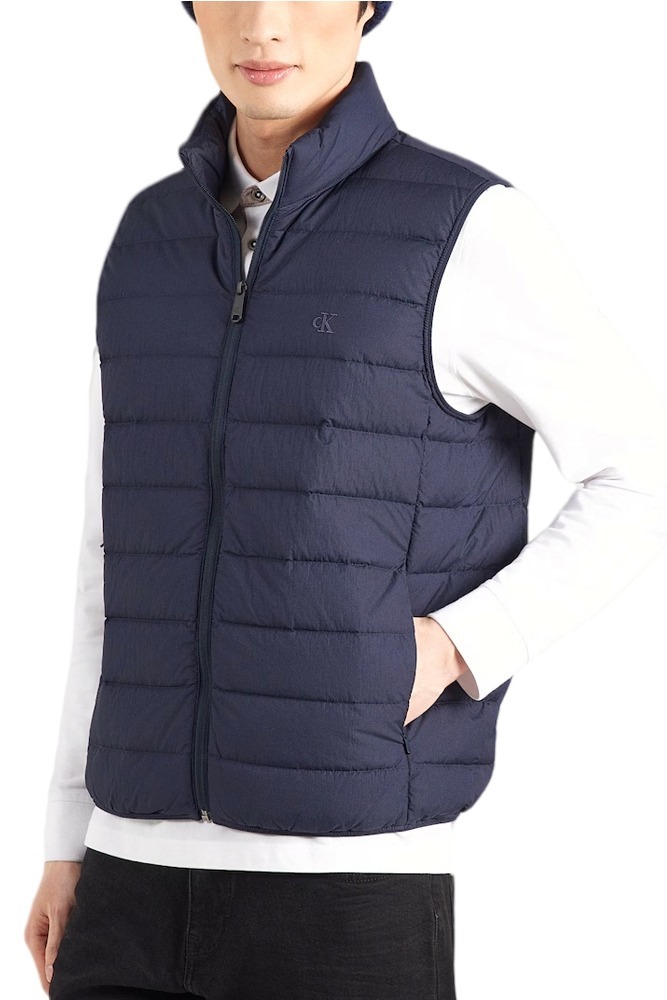 CALVIN KLEIN JEANS SVLSS ULTRALIGHT NYLON QUITLED VEST ΑΜΑΝΙΚΟ ΜΠΟΥΦΑΝ ΑΝΔΡΙΚΟ NAVY