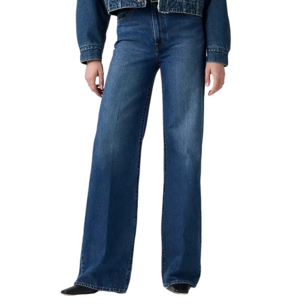LEVIS RIBCAGE WIDE LEG H223 JEANS WORN IN ΠΑΝΤΕΛΟΝΙ ΤΖΙΝ ΓΥΝΑΙΚΕΙΟ MED INDIGO