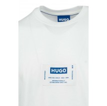 HUGO BOSS JERSEY NURAZAK T-SHIRT ΜΠΛΟΥΖΑ ΑΝΔΡΙΚΗ WHITE