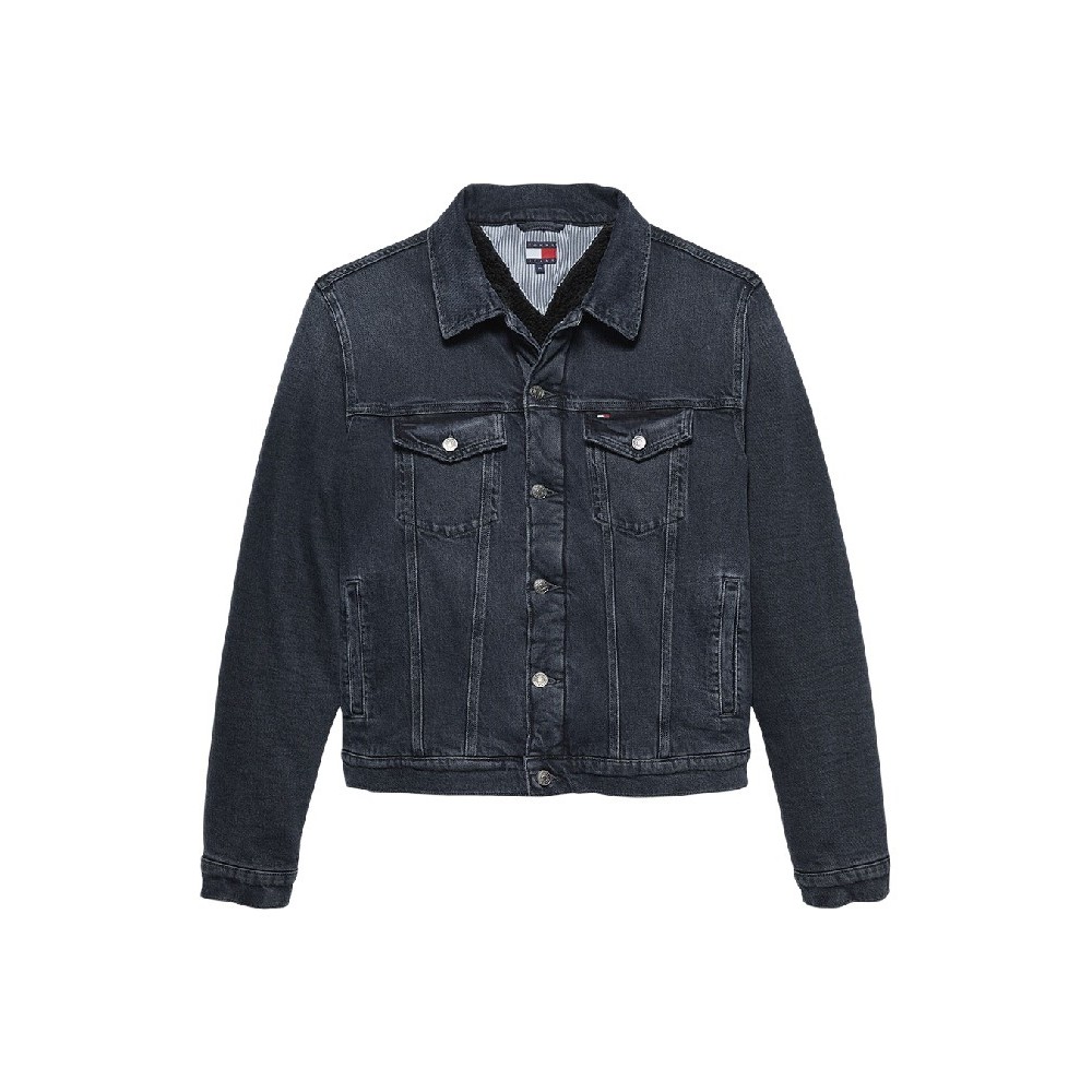TOMMY JEANS RYAN RGLR TEDDY TRCKR EXT DI6166 ΜΠΟΥΦΑΝ ΑΝΔΡΙΚΟ BLUΕ DENIM