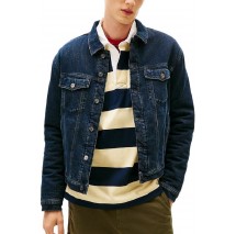 TOMMY JEANS RYAN RGLR TEDDY TRCKR EXT DI6166 ΜΠΟΥΦΑΝ ΑΝΔΡΙΚΟ BLUΕ DENIM