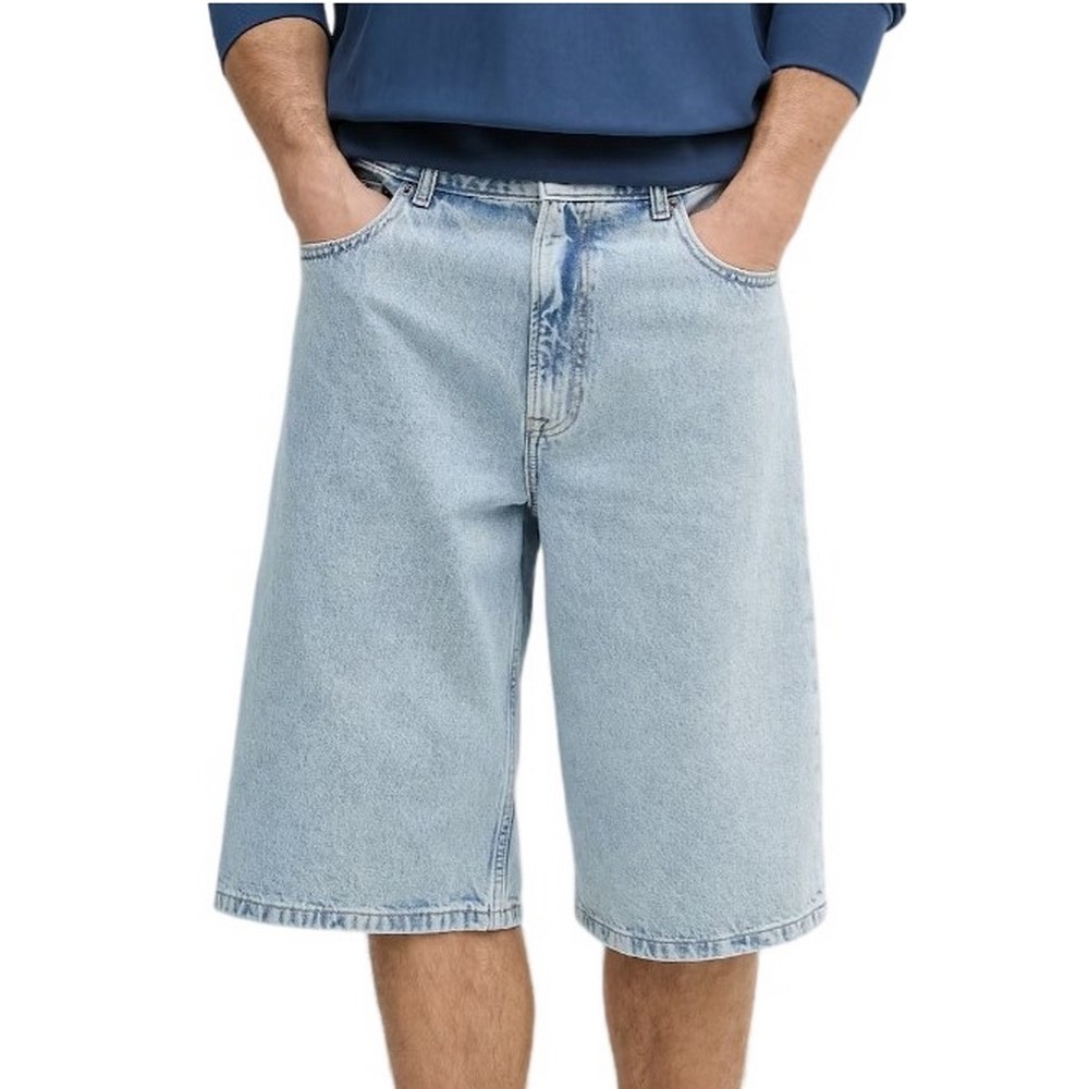 CALVIN KLEIN JEANS LONG SHORT RIVAL BLUE ΤΖΙΝ ΒΕΡΜΟΥΔΑ ΑΝΔΡΙΚΗ DENIM LIGHT