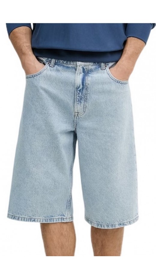 CALVIN KLEIN JEANS LONG SHORT RIVAL BLUE ΤΖΙΝ ΒΕΡΜΟΥΔΑ ΑΝΔΡΙΚΗ DENIM LIGHT