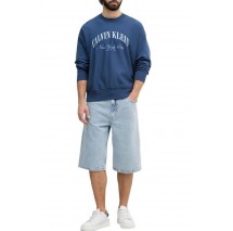 CALVIN KLEIN JEANS LONG SHORT RIVAL BLUE ΤΖΙΝ ΒΕΡΜΟΥΔΑ ΑΝΔΡΙΚΗ DENIM LIGHT