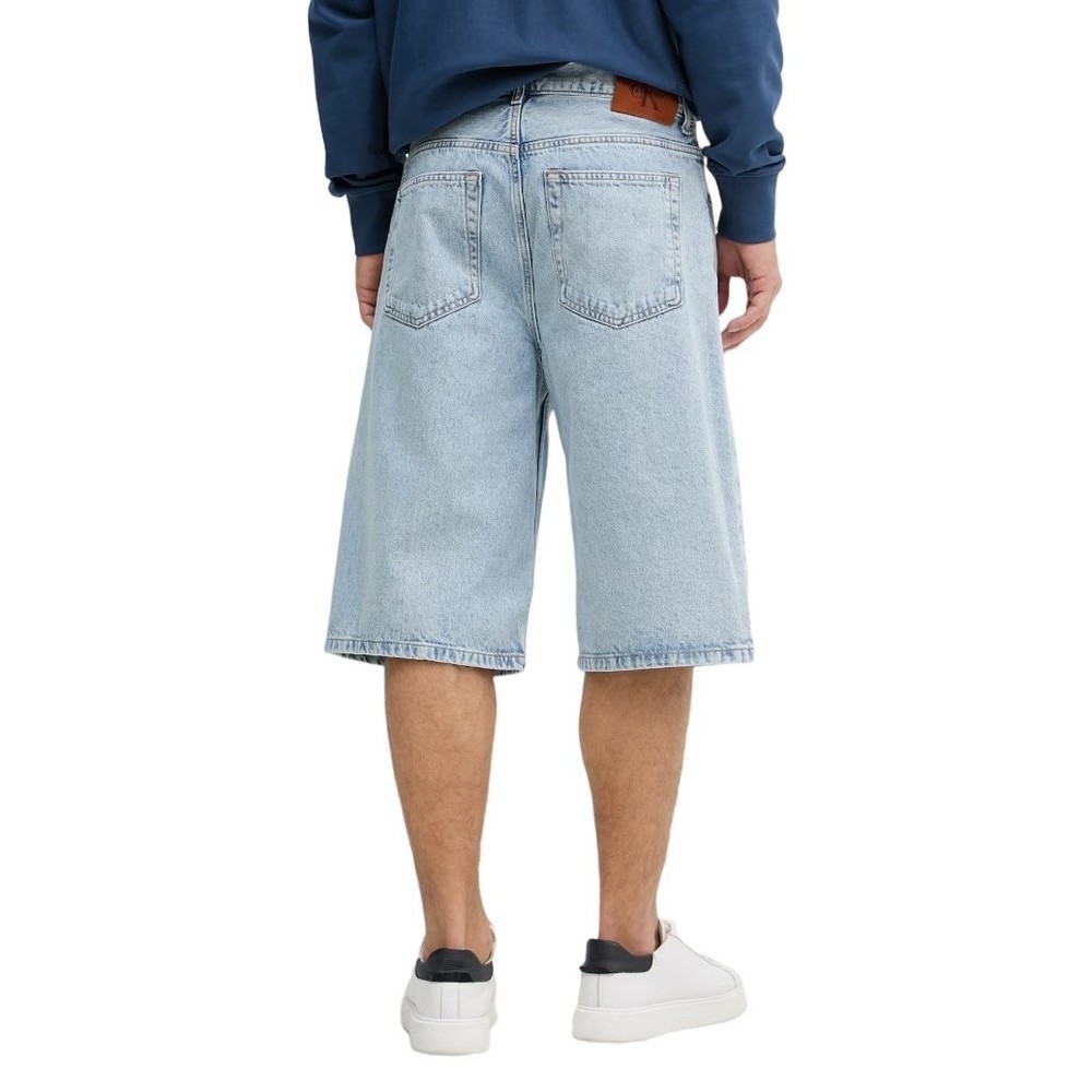 CALVIN KLEIN JEANS LONG SHORT RIVAL BLUE ΤΖΙΝ ΒΕΡΜΟΥΔΑ ΑΝΔΡΙΚΗ DENIM LIGHT