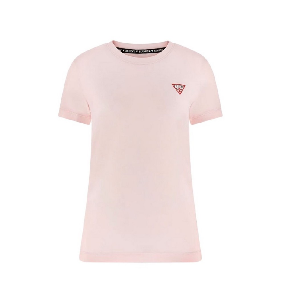 GUESS CN MINI TRIANGLE T-SHIRT ΜΠΛΟΥΖΑ ΓΥΝΑΙΚΕΙΑ ROSE