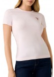 GUESS CN MINI TRIANGLE T-SHIRT ΜΠΛΟΥΖΑ ΓΥΝΑΙΚΕΙΑ ROSE