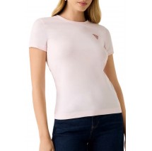 GUESS CN MINI TRIANGLE T-SHIRT ΜΠΛΟΥΖΑ ΓΥΝΑΙΚΕΙΑ ROSE
